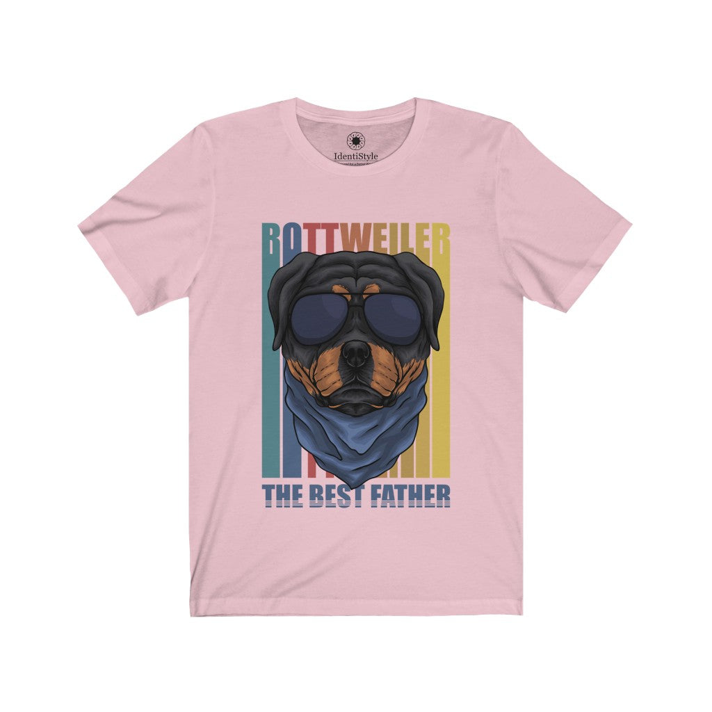 Rottweiler, The Best Father - Unisex Jersey Short Sleeve Tees - Identistyle