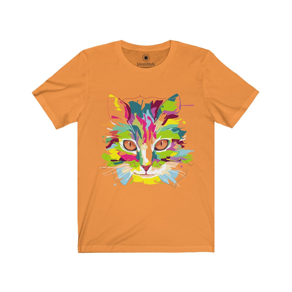 Colorful Cat - Unisex Jersey Short Sleeve Tees - Identistyle