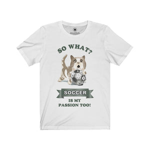 Soccer Passion of a Cat - Unisex Jersey Short Sleeve Tees - Identistyle