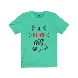I Love Cats - Unisex Jersey Short Sleeve Tees - Identistyle