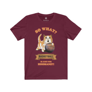 Basketball is just for Hoomanz?! / Cats - Unisex Jersey Short Sleeve Tees - Identistyle
