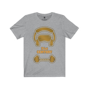 Virtual Reality - "21st Century" in Gold - Unisex Jersey Short Sleeve Tees - Identistyle