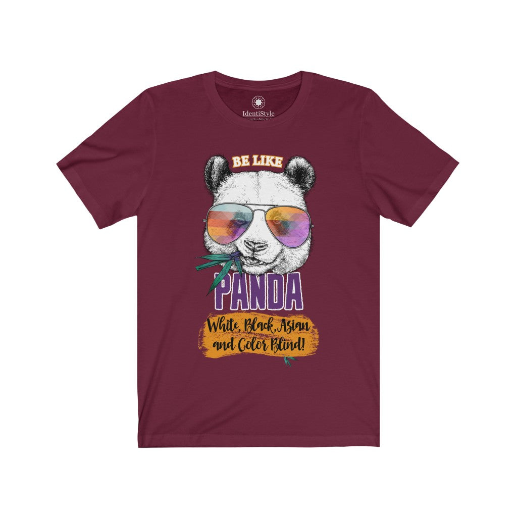 Be Like Panda - 3 - Unisex Jersey Short Sleeve Tees - Identistyle