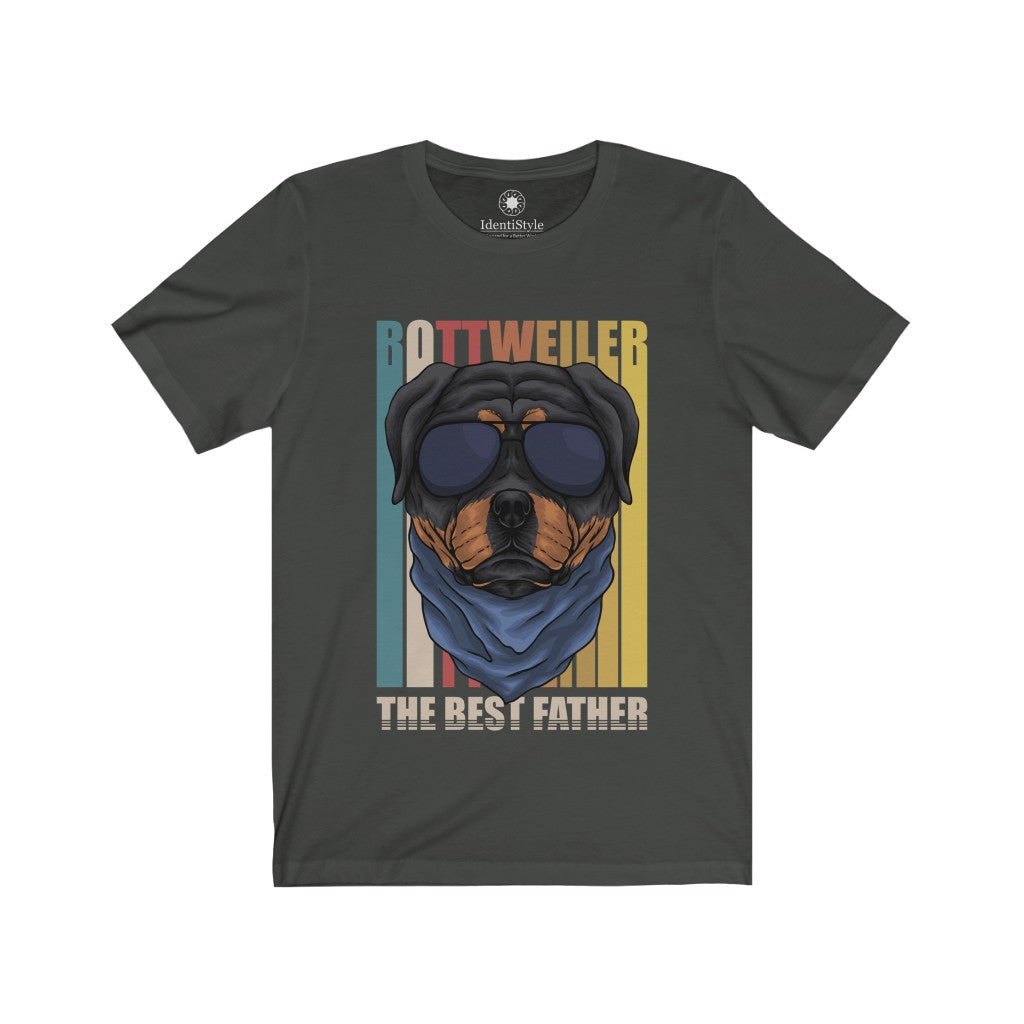 Rottweiler, The Best Father - Unisex Jersey Short Sleeve Tees - Identistyle